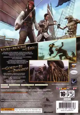 Pirates of The Caribbean At Worlds End (USA) box cover back